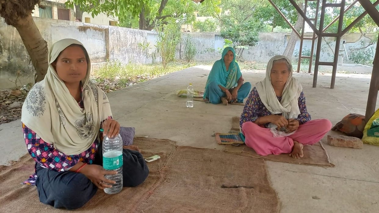 Three women protesting for four years