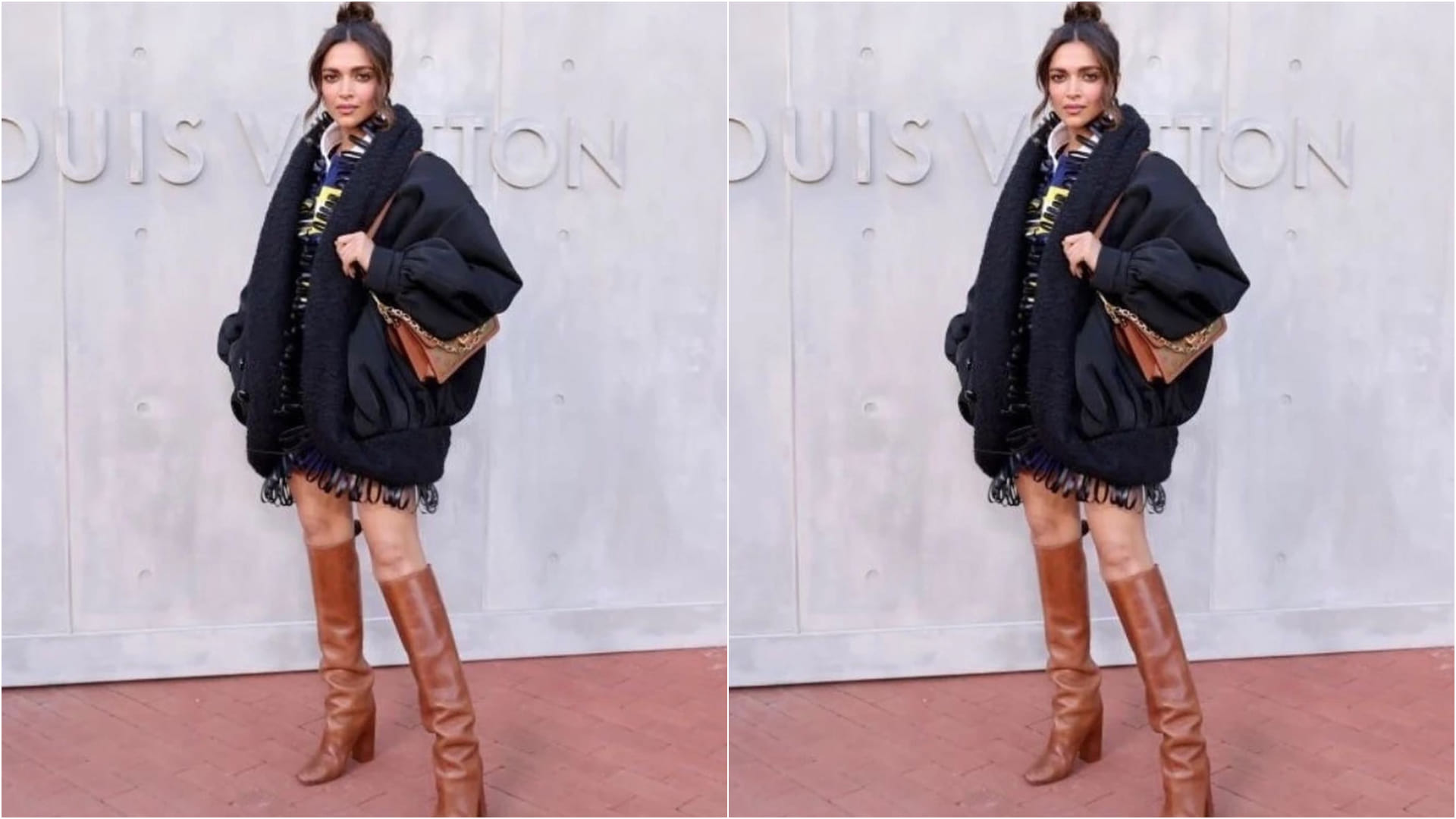 deepika padukone chik look in louis vuitton cruise show 2023 first appearance after become brand ambassador
