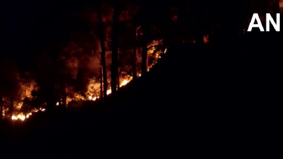 Fire in Bhaga forest of Reasi district