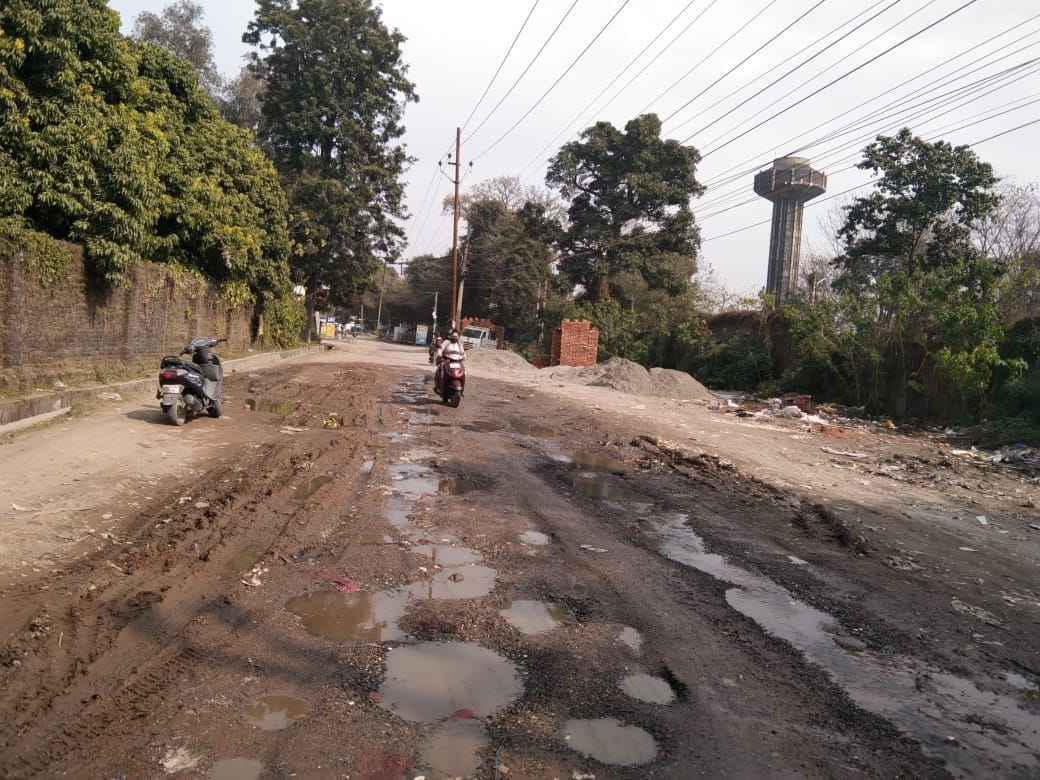 Road became pond due to lack of drain