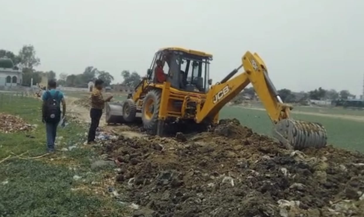 Administration stopped construction on Peergab pond, quarrel
