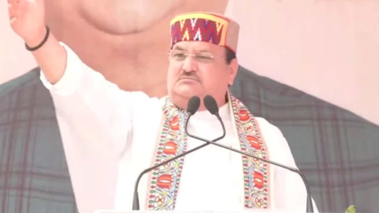 Bjp Rashtriya Adhyaksh Jp Nadda Road Show In Kullu Himachal Prdaesh