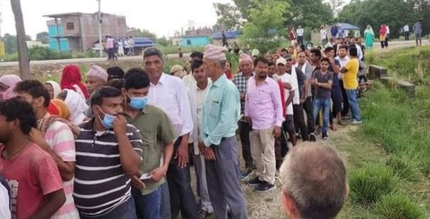 Ruckus in Krishnanagar during polling in Nepal