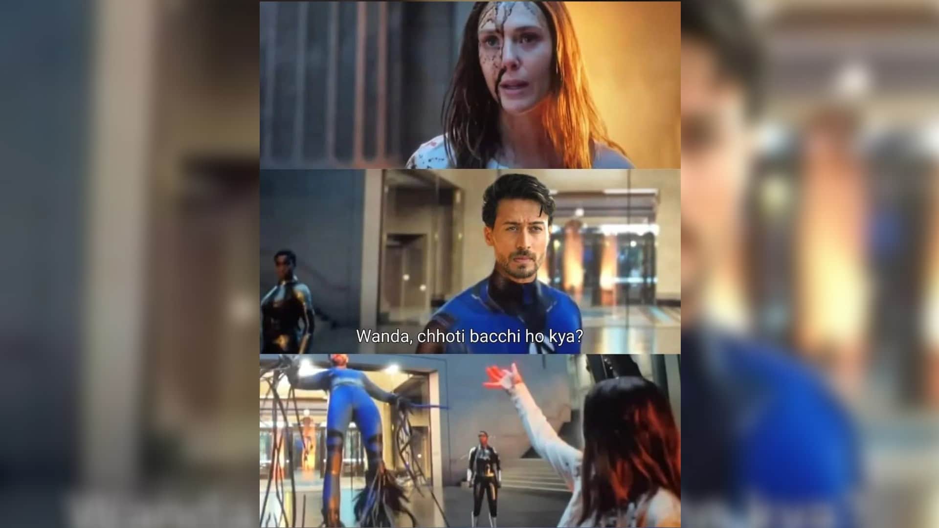 tiger shroff dr strange 2 wanda meme chhoti bachchi ho kya goes viral on internet