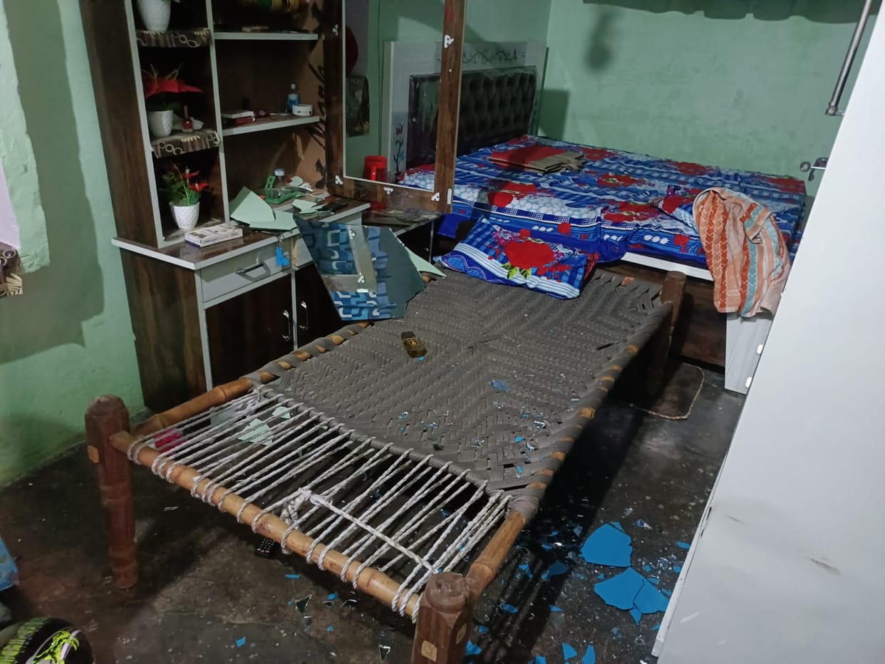 Demolition by entering the house in a minor dispute in Titroda village