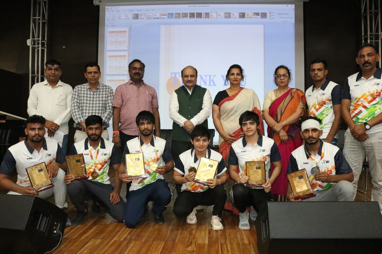 12 medal winners honored at Khelo India University Games