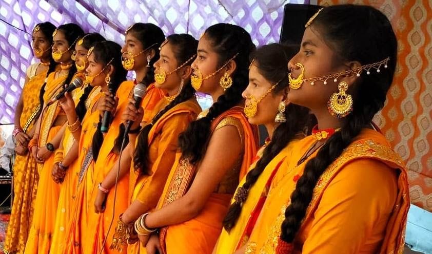 School children spread the shade of culture in Nautha Kauthig
