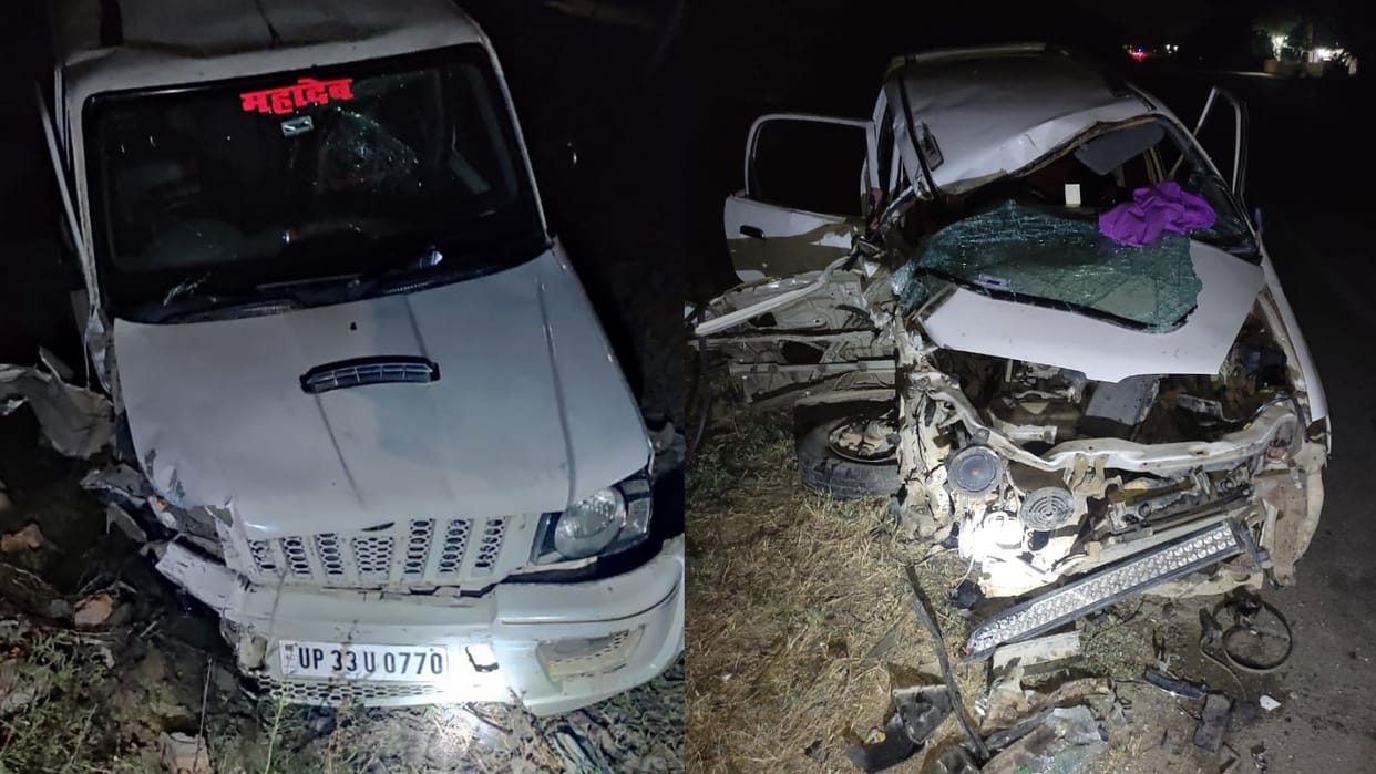 Three died in an accident nanpara to mihipurwa marg in Bahraich.