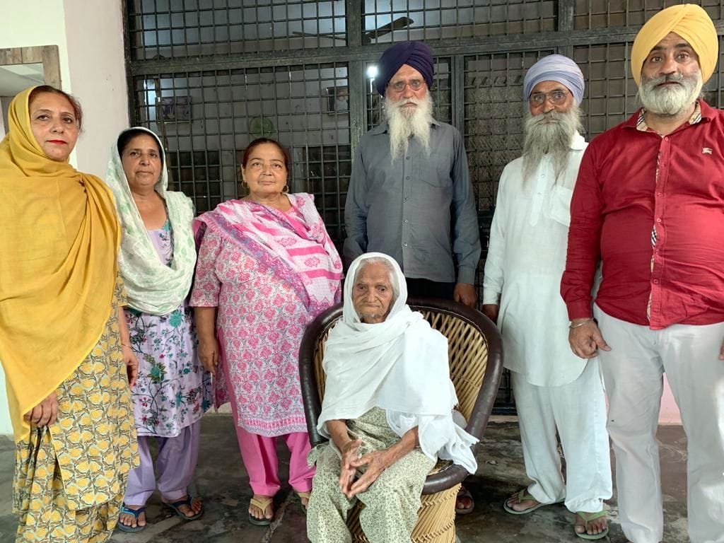 103 year old Kashmir Kaur's family is away from partition