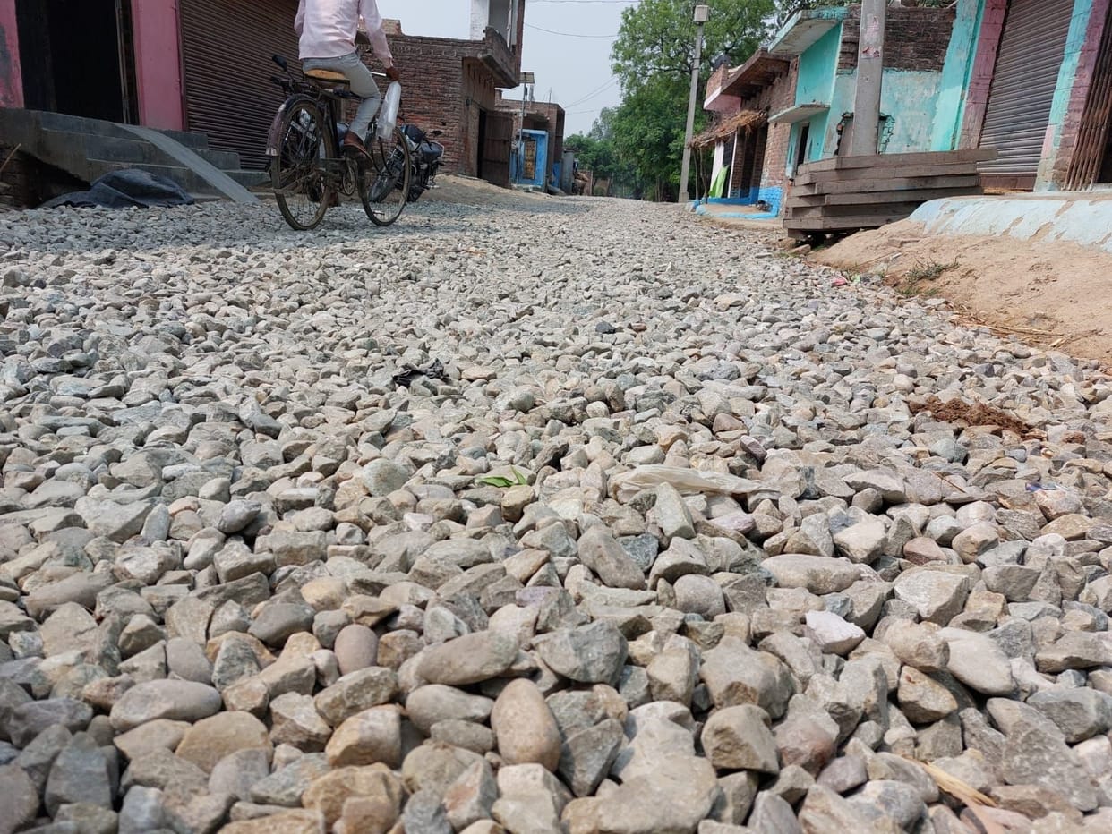 Stones uprooted at every step, traffic in many villages disrupted