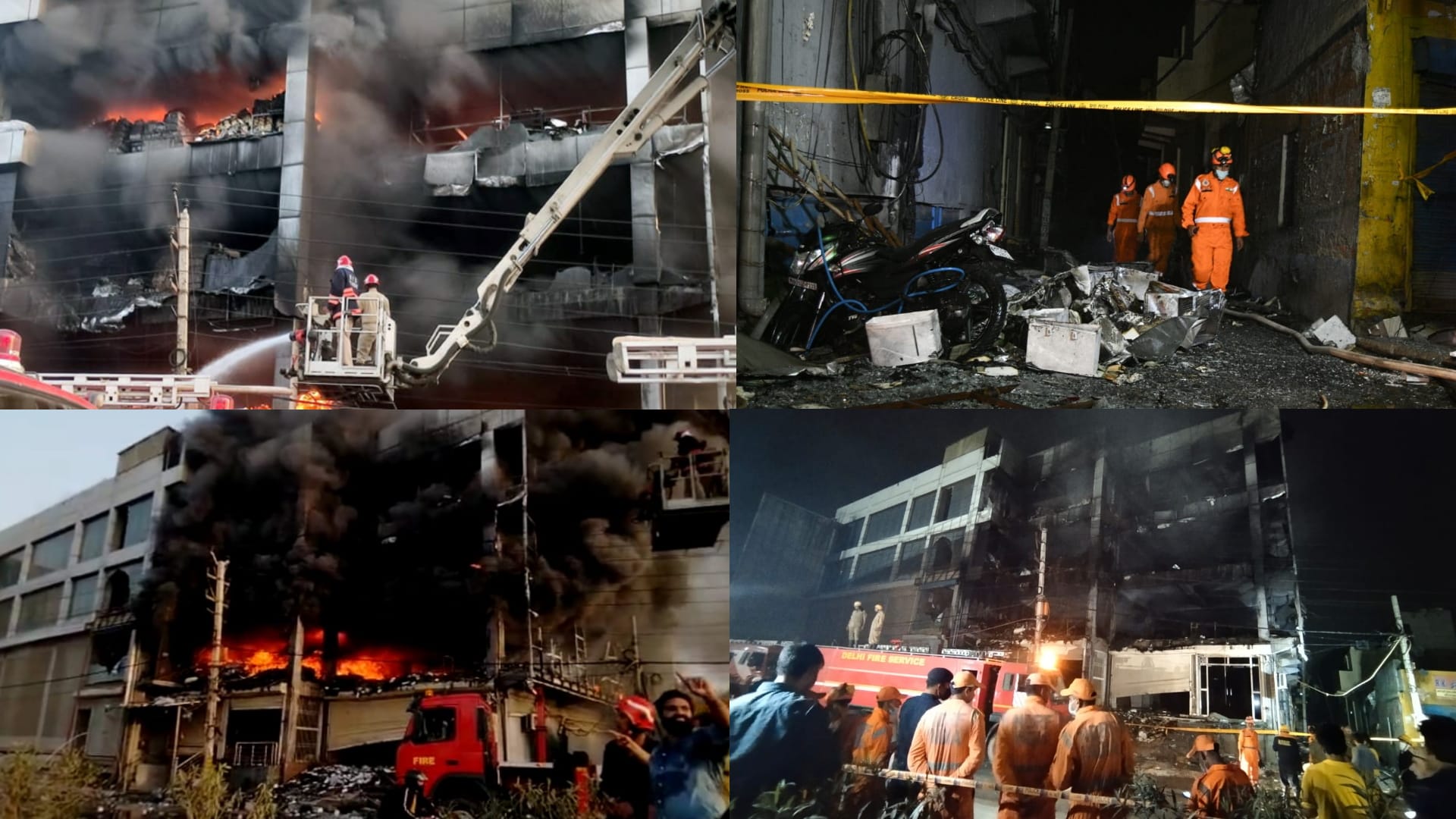 Delhi Mundka fire in commercial building in front of Mundka metro station