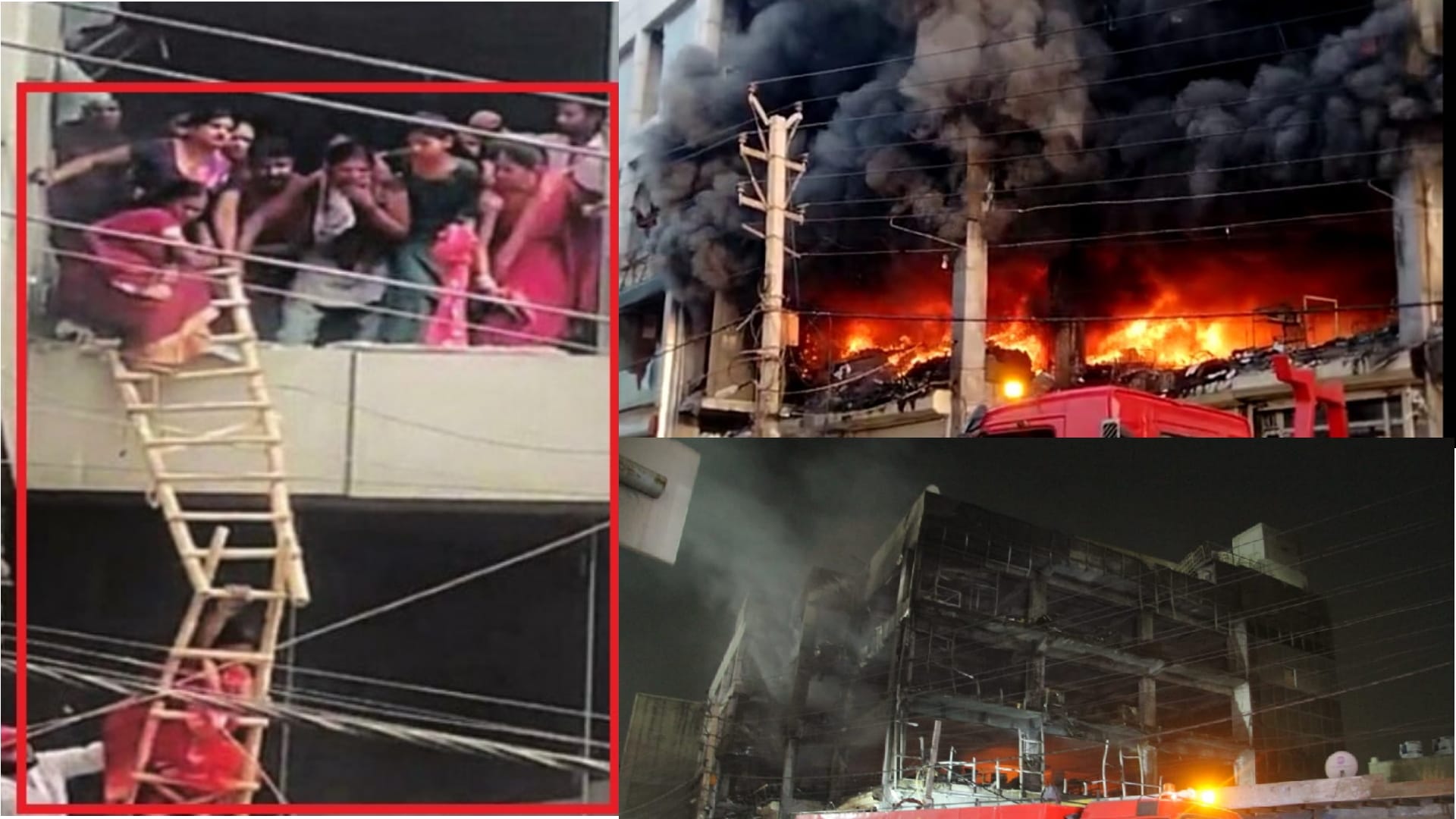 Delhi Mundka fire in commercial building in front of metro station in Mundka Search continues for missing people