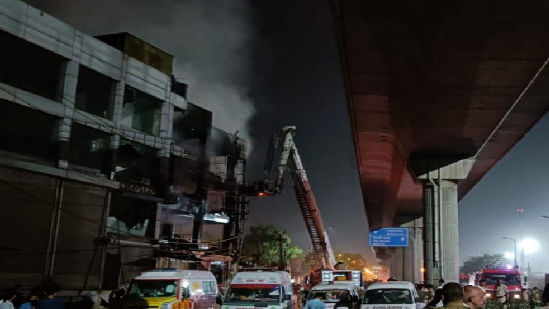 Delhi Mundka fire in commercial building in front of Mundka metro station Search continues for missing people