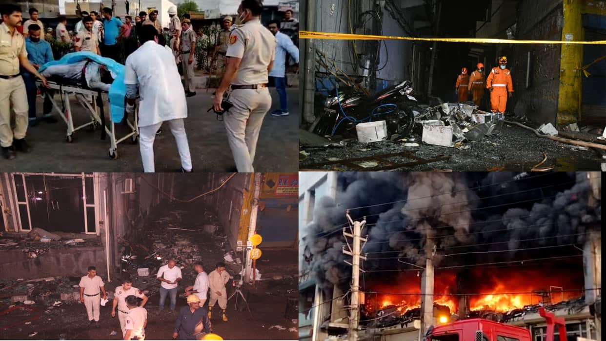delhi mundka fire fire service department informed 40 minutes late about the fire break out