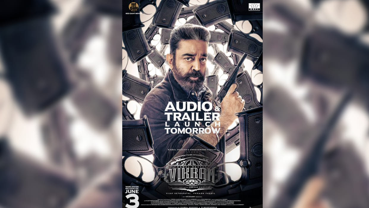 Vikram Trailer: Kamal Haasan Film trailer and audio to release tomorrow