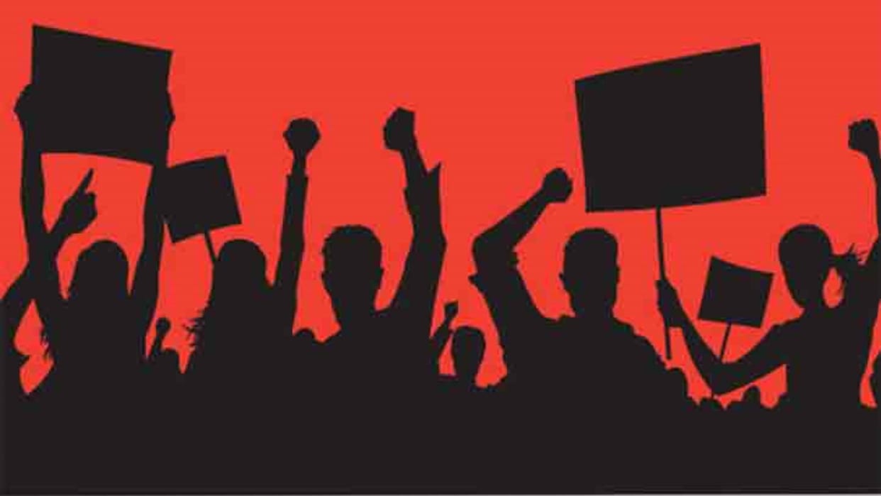 Lawyers protest in Udaipur amid Congress Nav Sankalp Shivir