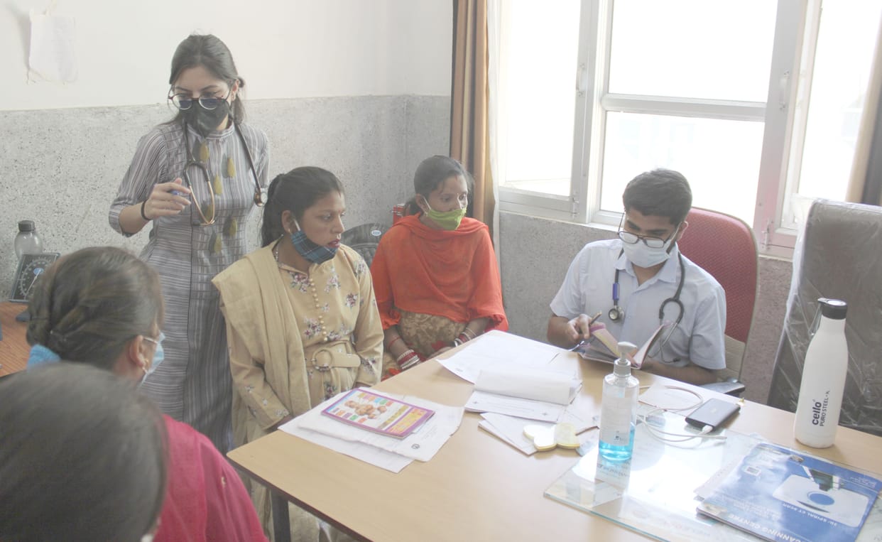 Health checkup of patients doing MBBS trainee