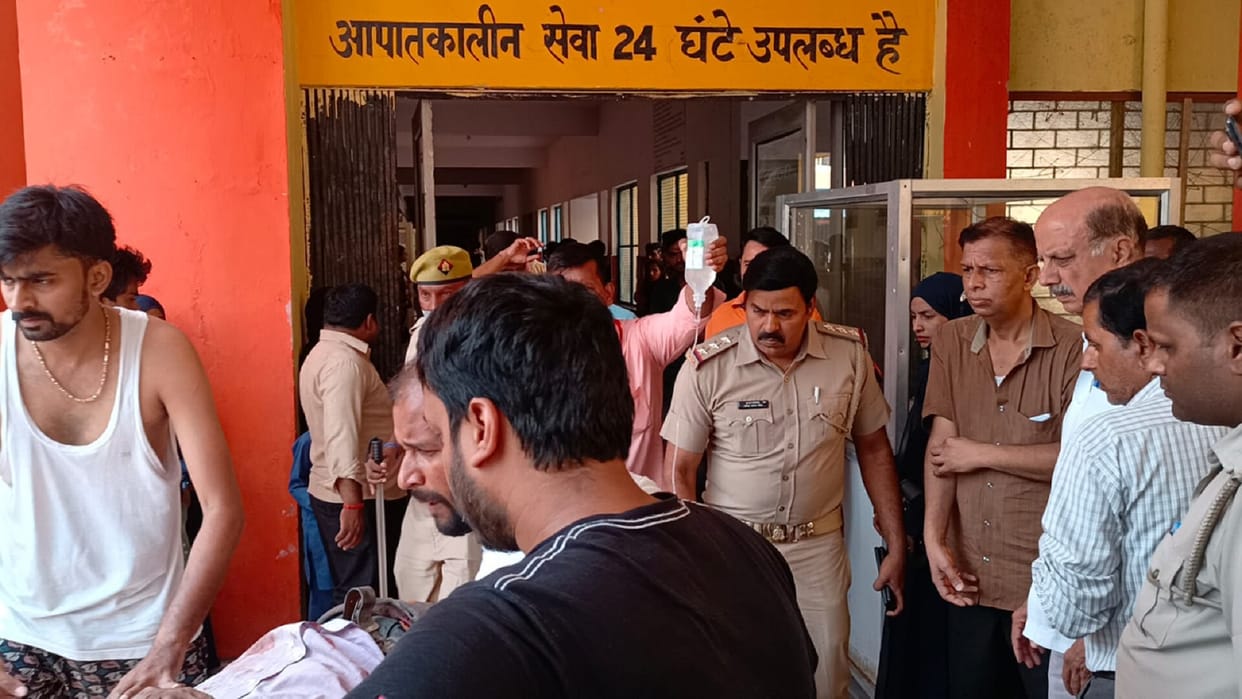 Roadways bus collided with scooty in moradabad former councilor died