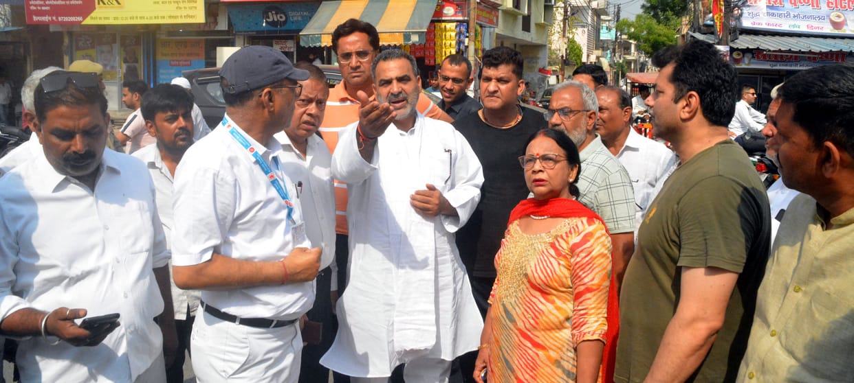 The dilapidated shops outside the railway station will be demolished