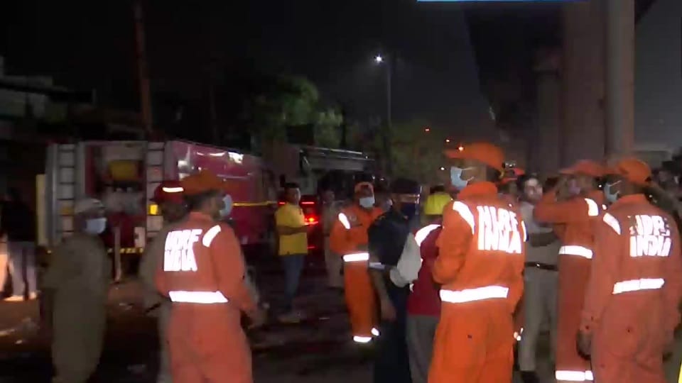Two children and an adult were crushed to death as Visakhapatnam apartment collapses