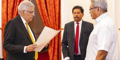 Sri Lanka Crisis: ranil wickramasinghe and Gy