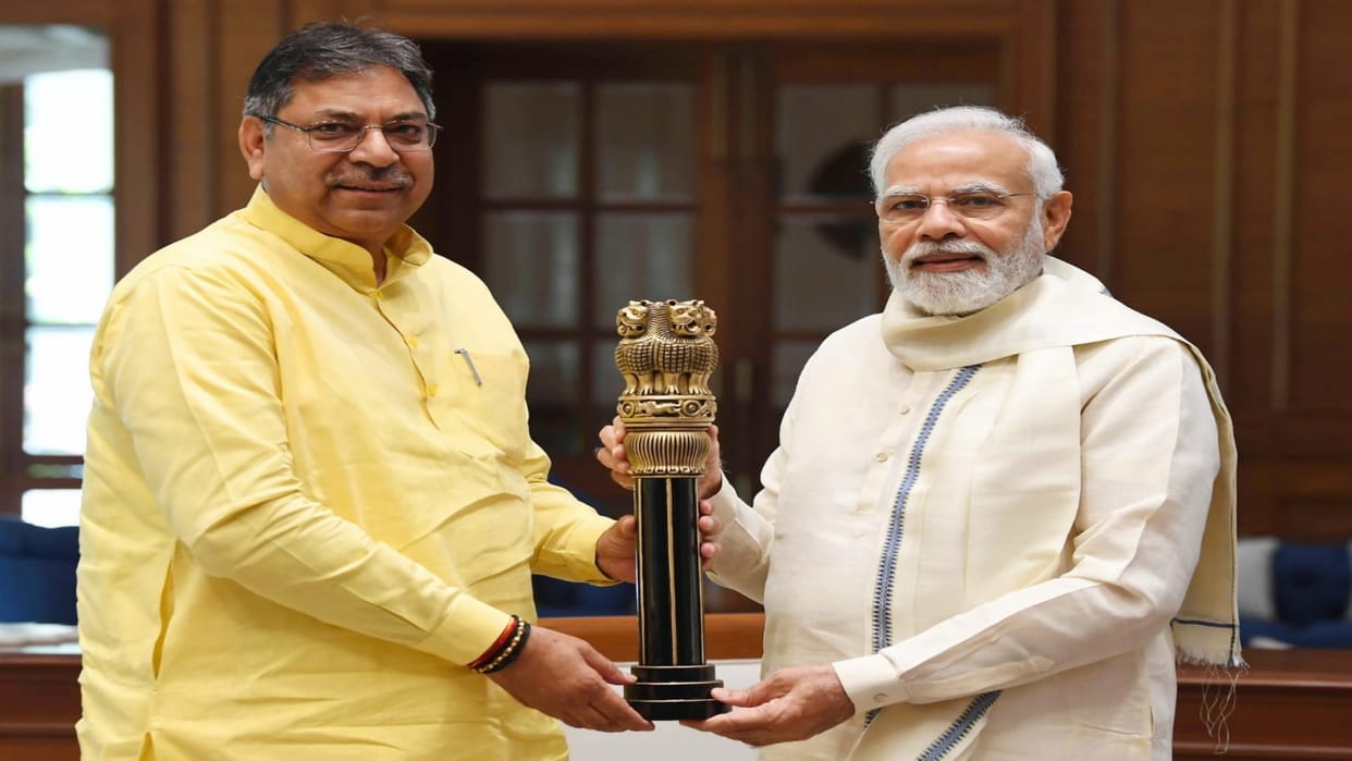 Satish Poonia meets PM Modi in Delhi disucuss issues of Rajasthan