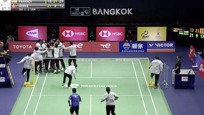 Thomas Cup Badminton Tournament: Team India reached the finals for the first time in 73 years, beat Denmark 3-2, Srikanth-Prannoy and Satwik-Chirag shine in win