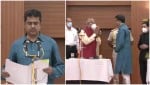 माणिक साहा ने त्रिपुरा के सीएम पद की शपथ ली।