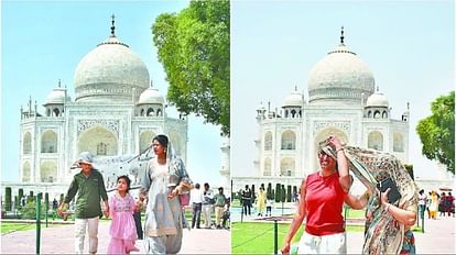more than 41 thousand tourists visited the Taj Mahal on weekend