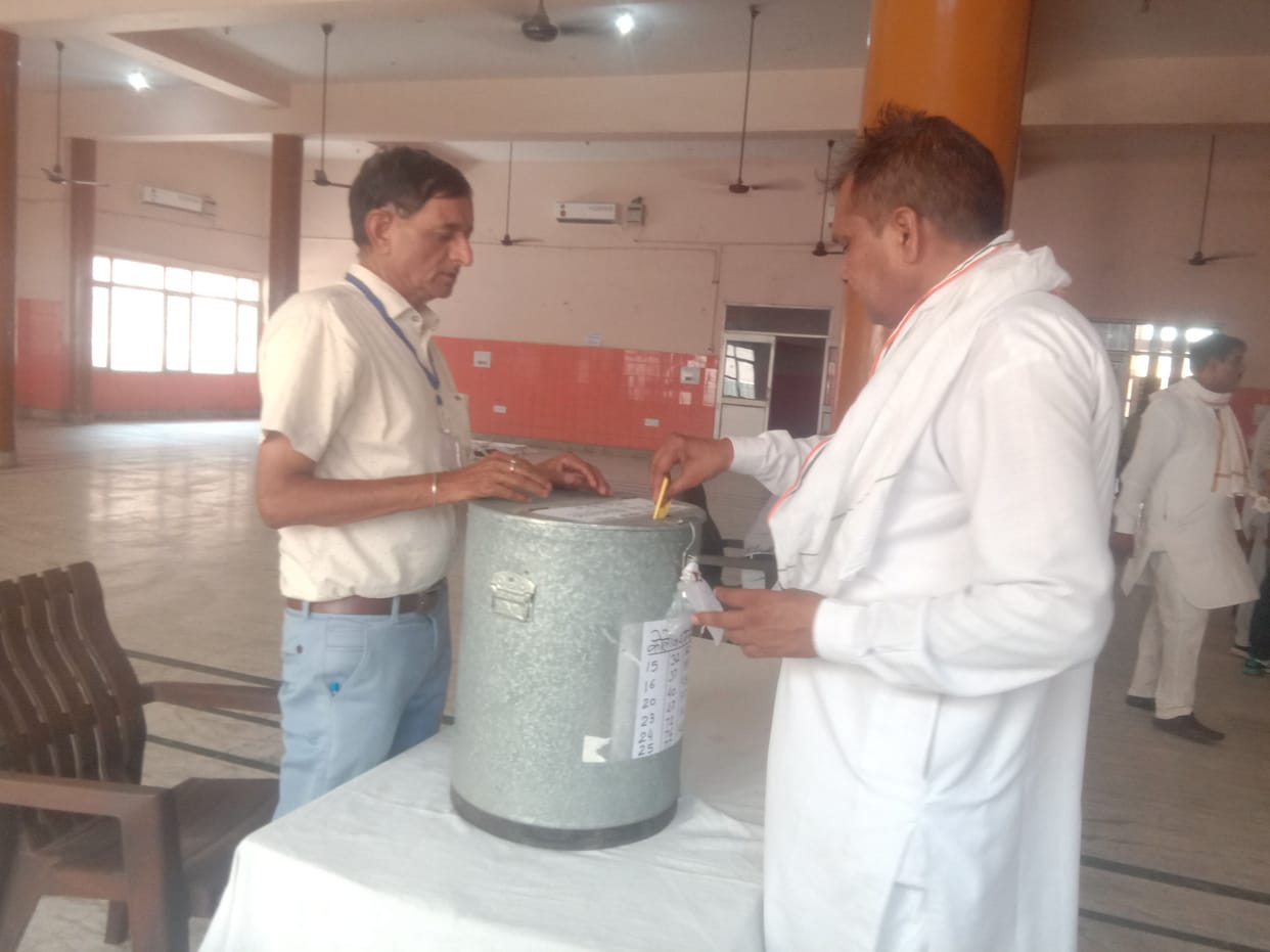 District Brahmin Sabha: 84 collegium heads were elected unopposed, 19 by voting