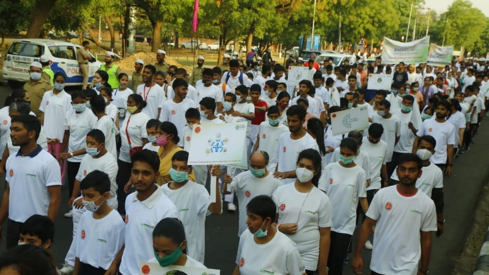 walkathon organized by Chandigarh Health Department on Sunday