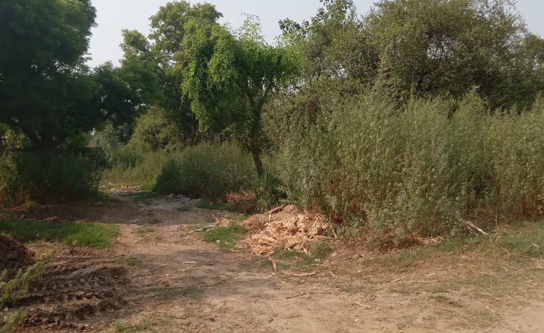 The land allotted for the police station was occupied, the police could not do anything