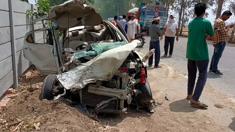 Four Died in accident at karnal