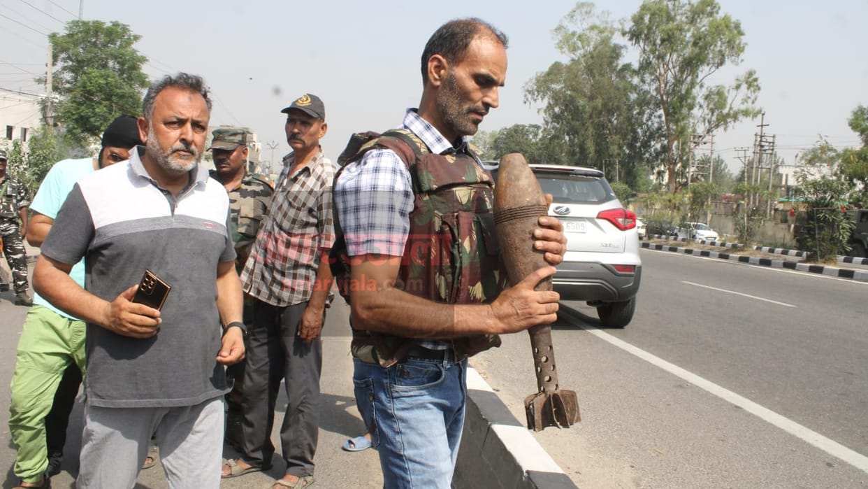 security forces recovered and defused live mortar shell in kujwani jammu
