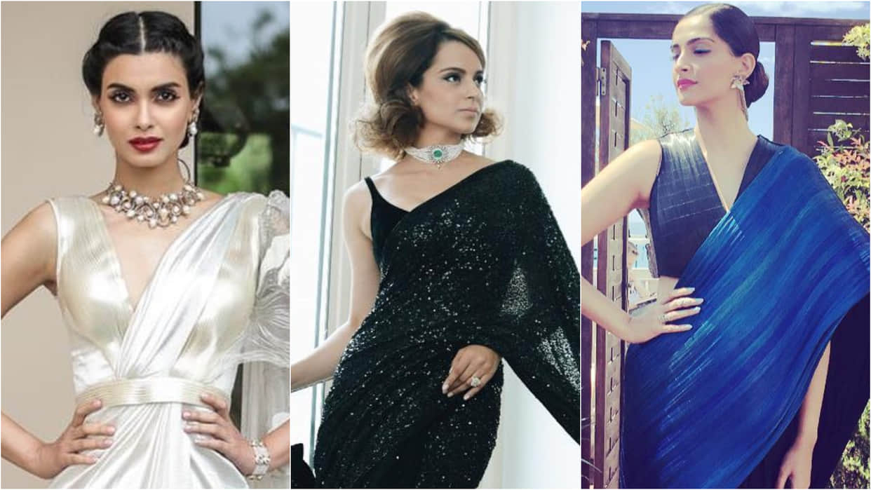 deepika padukone to aishwarya rai bollywood actress wore saree on cannes red carpet