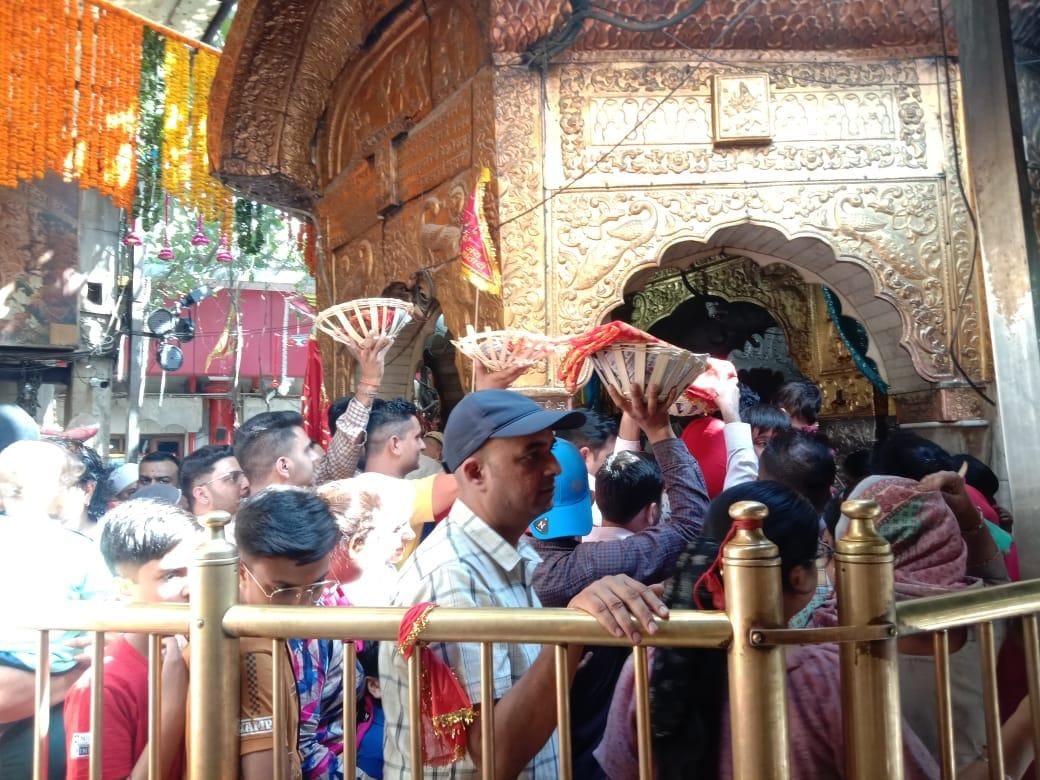 In Chintpurni, 12 thousand devotees got the new head