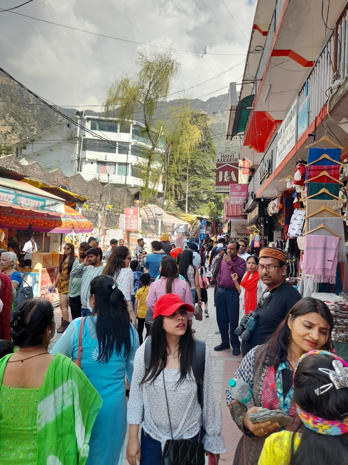 Dharamsala, a tourist city packed with domestic and foreign tourists