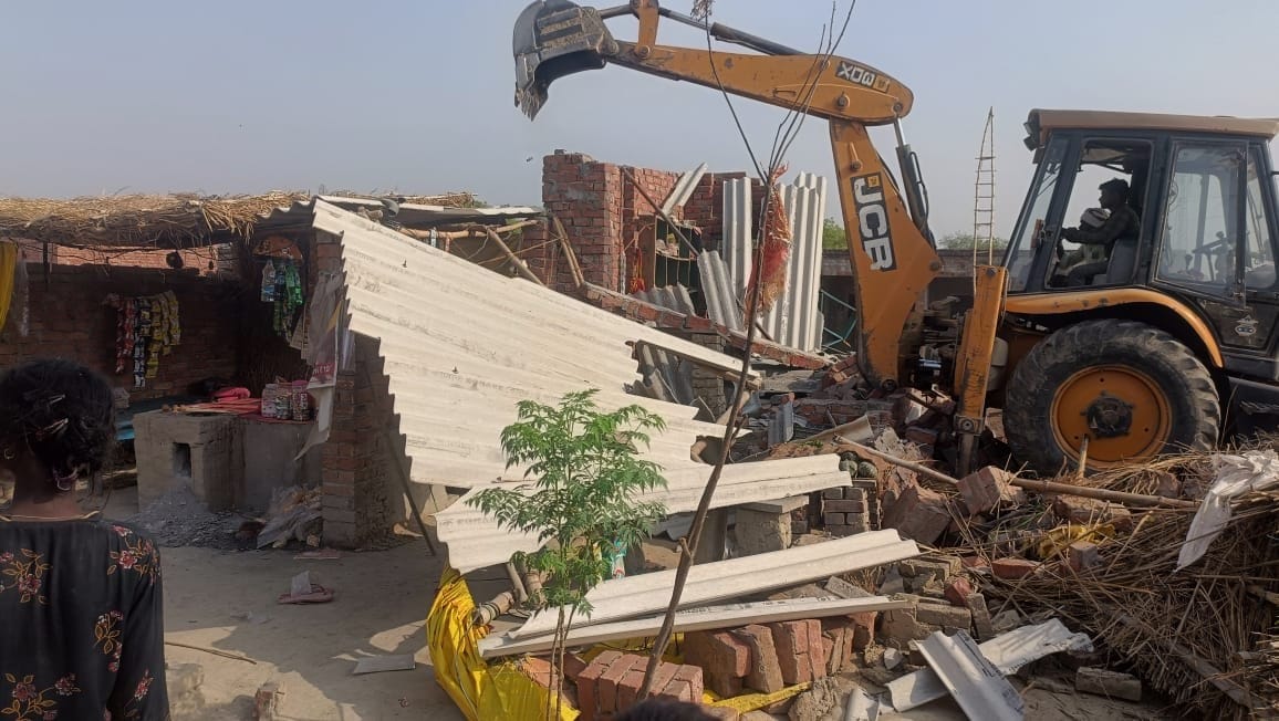 Bulldozer on illegal possession