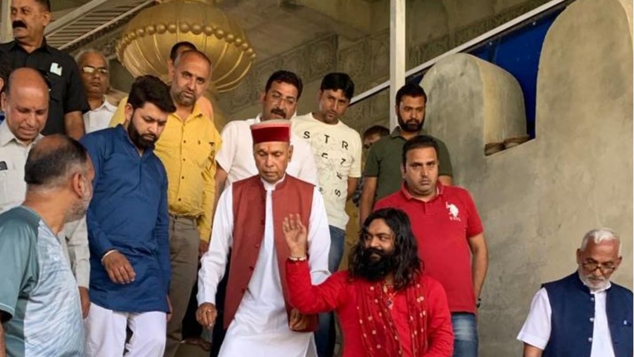former CM prem kumar dhumal in Solan Himachal Pradesh