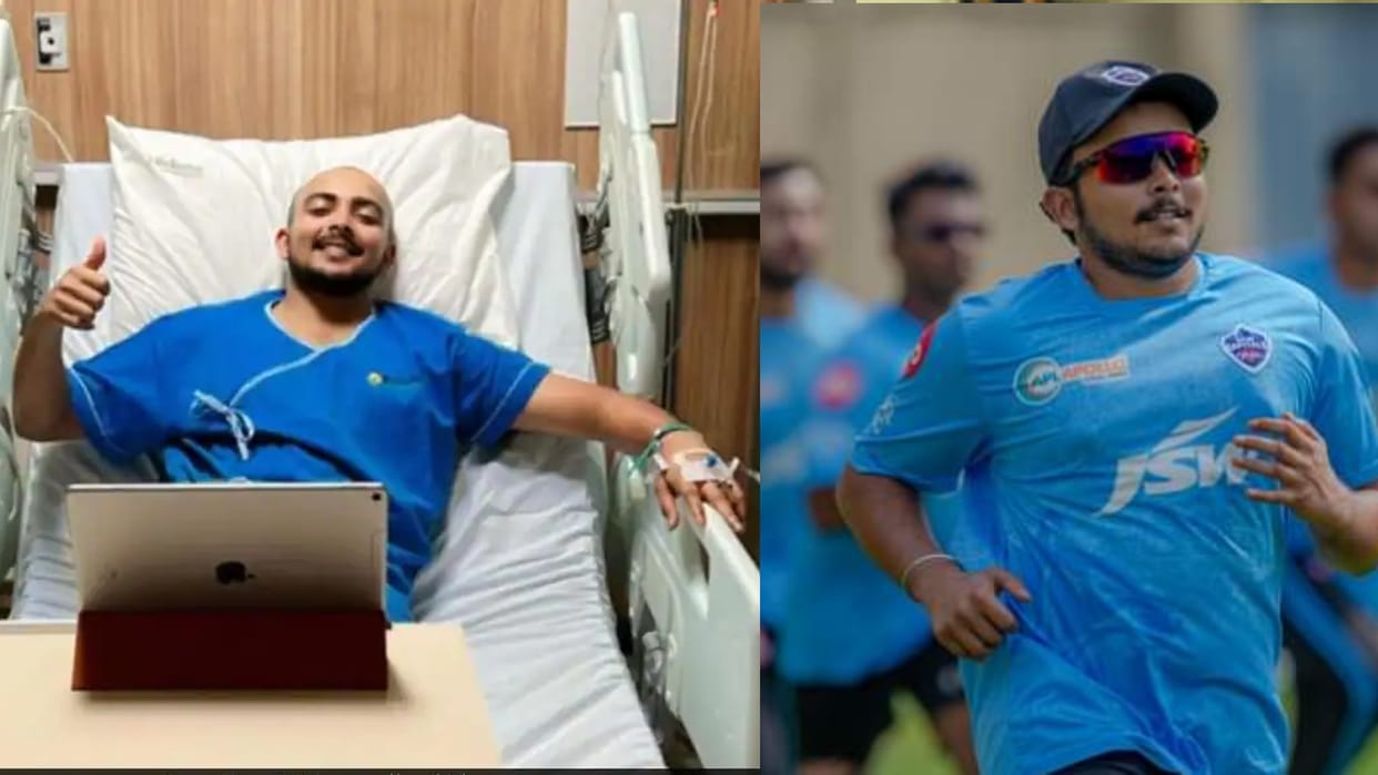 Prithvi Shaw Joins Delhi Capitals after Recovering from typhoid may play against PBKS