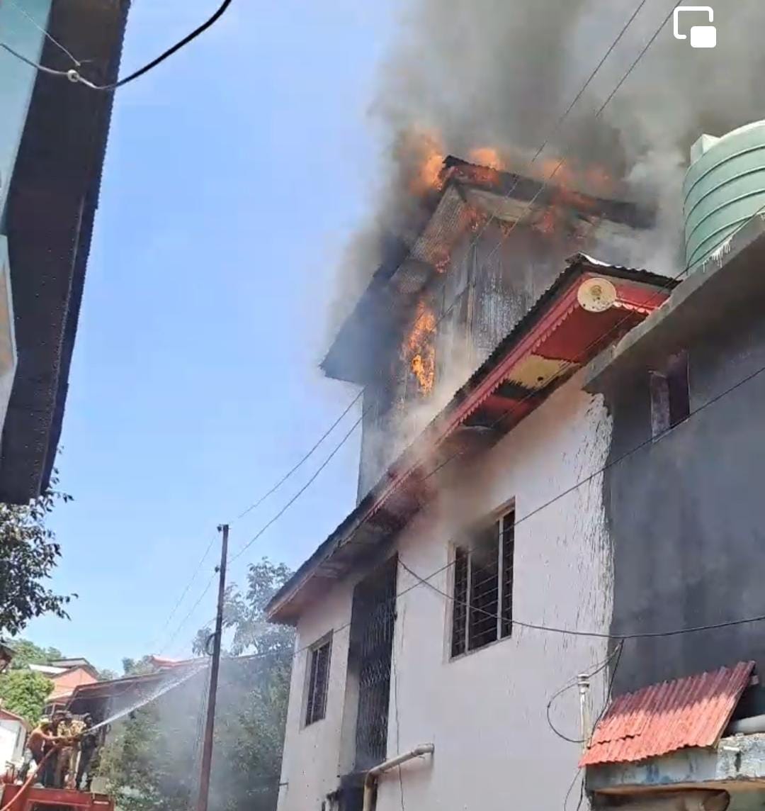 Three-storey house burnt to ashes, three injured
