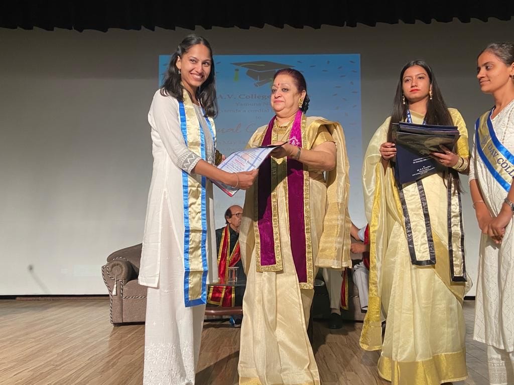 The faces of the girls blossomed after getting the degrees