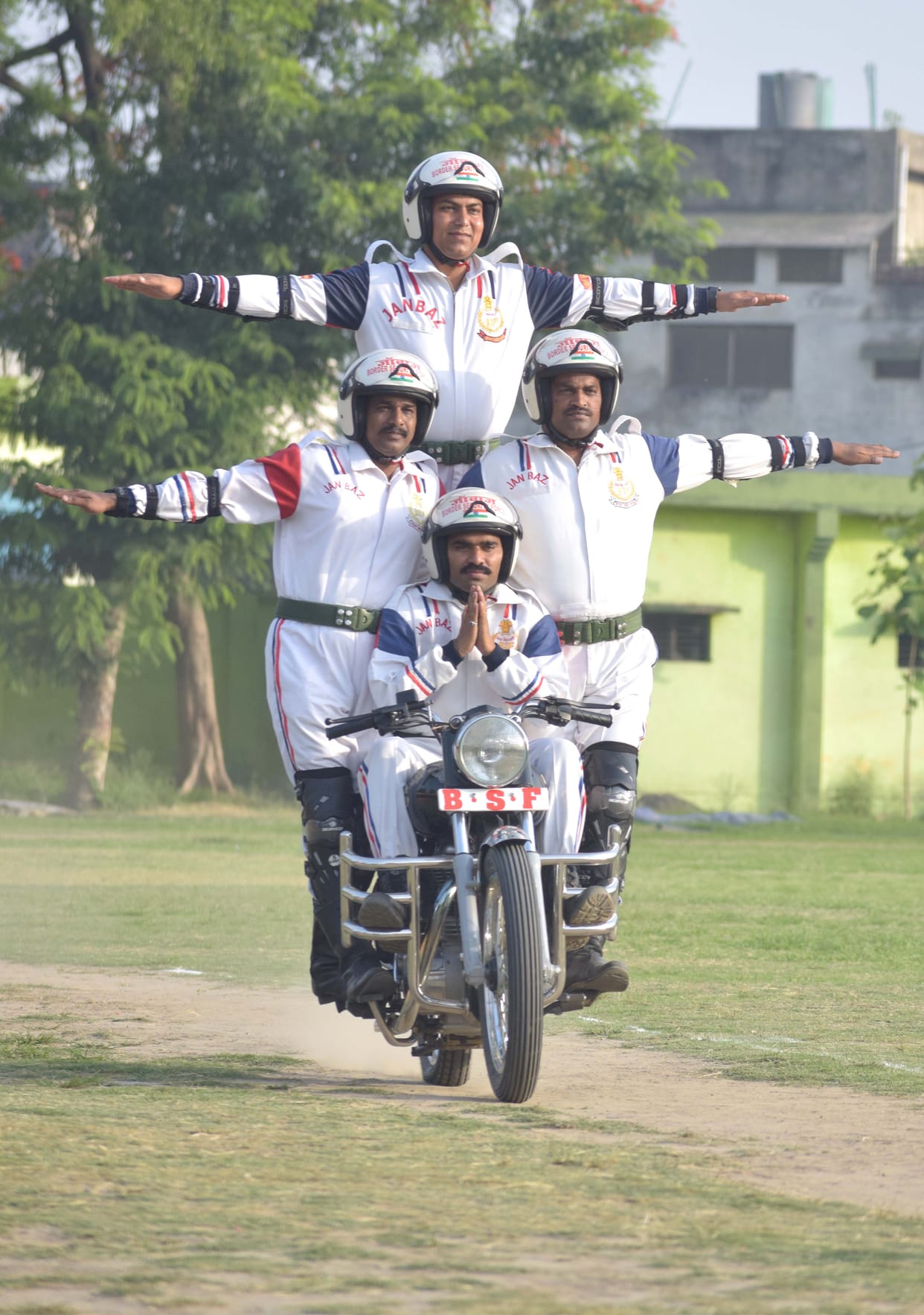 bsf bike show at bareilly
