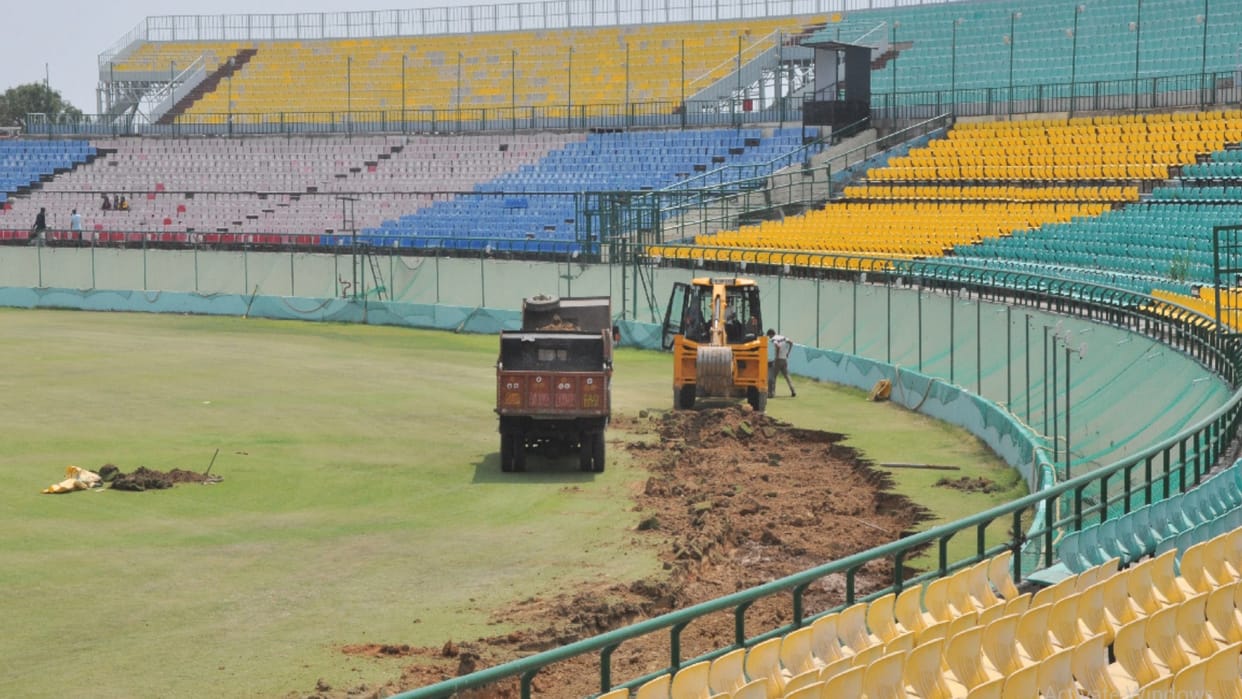 matches will not be washed by rain in Dharamsala, the ground will dry up in 20 minutes, New out field will be built