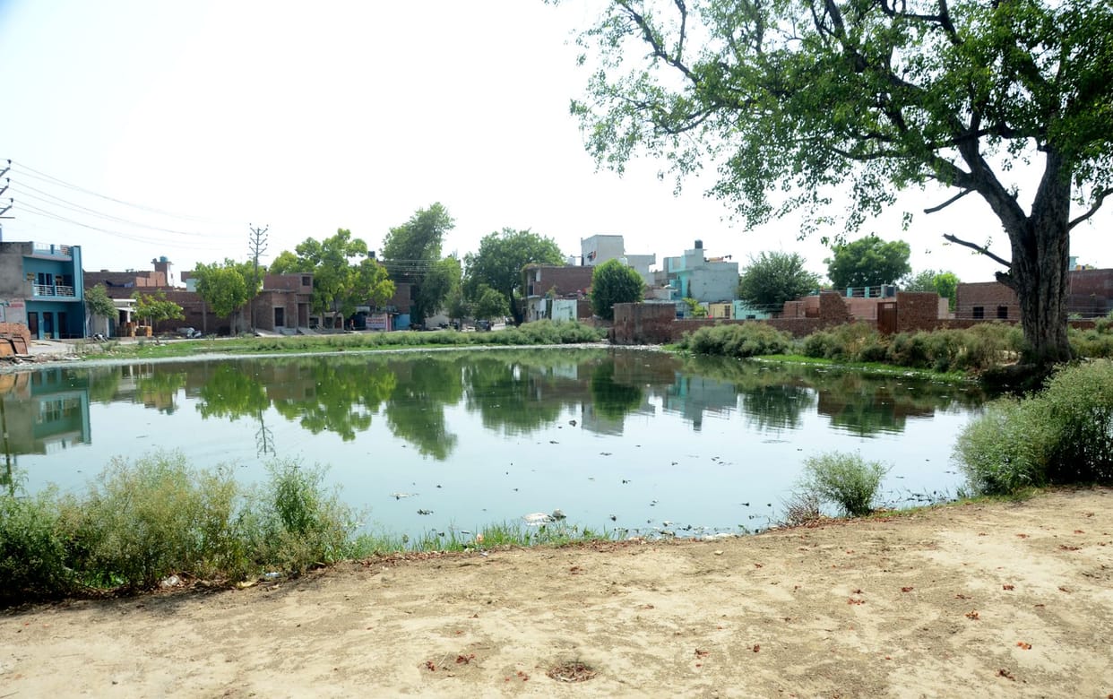 Encroachment on Elampur Gadiya Pokhar