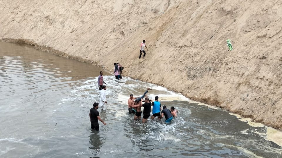 Three children drowned in behl of bhiwani