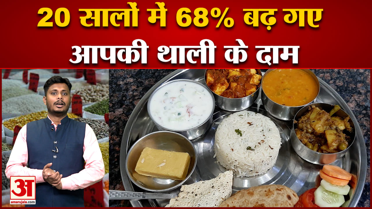 जनवरी 2014 से अब तक में 70% बढ़ी मंहगाई 20 साल में 23 की थाली  78 की हो गई