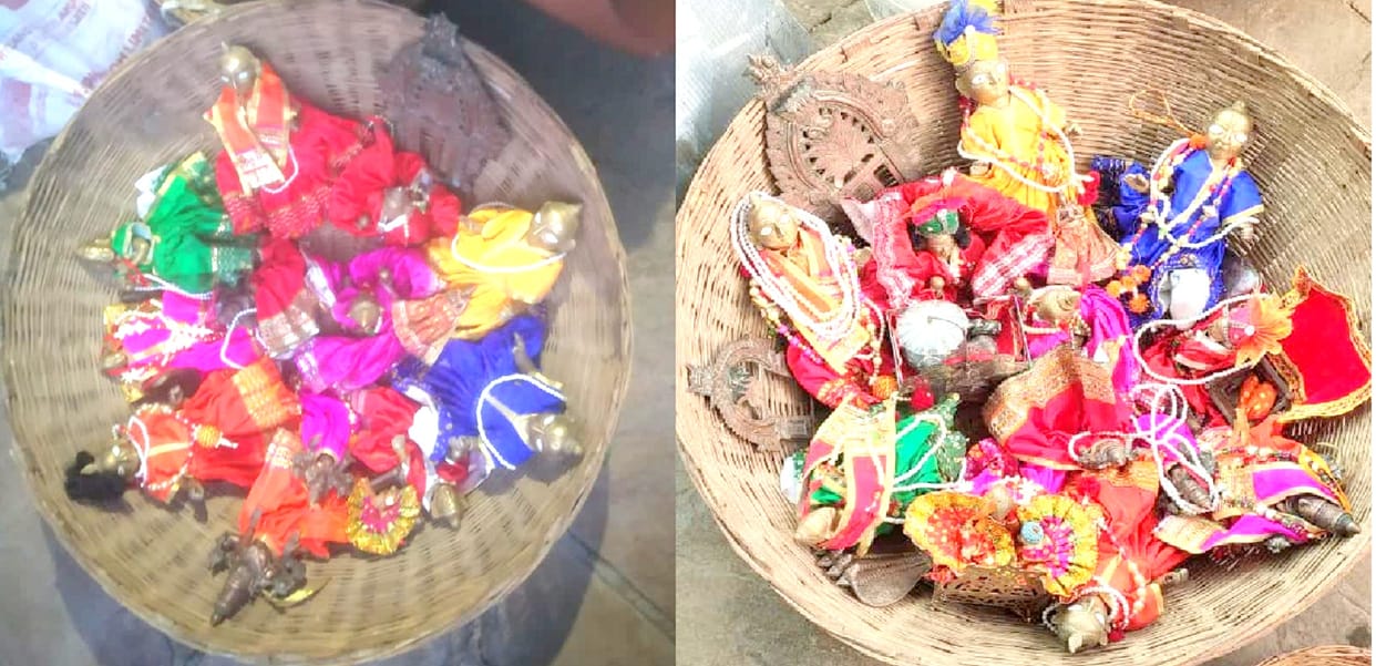 thieves return 14 stolen idols from Balaji templein chitrkoot