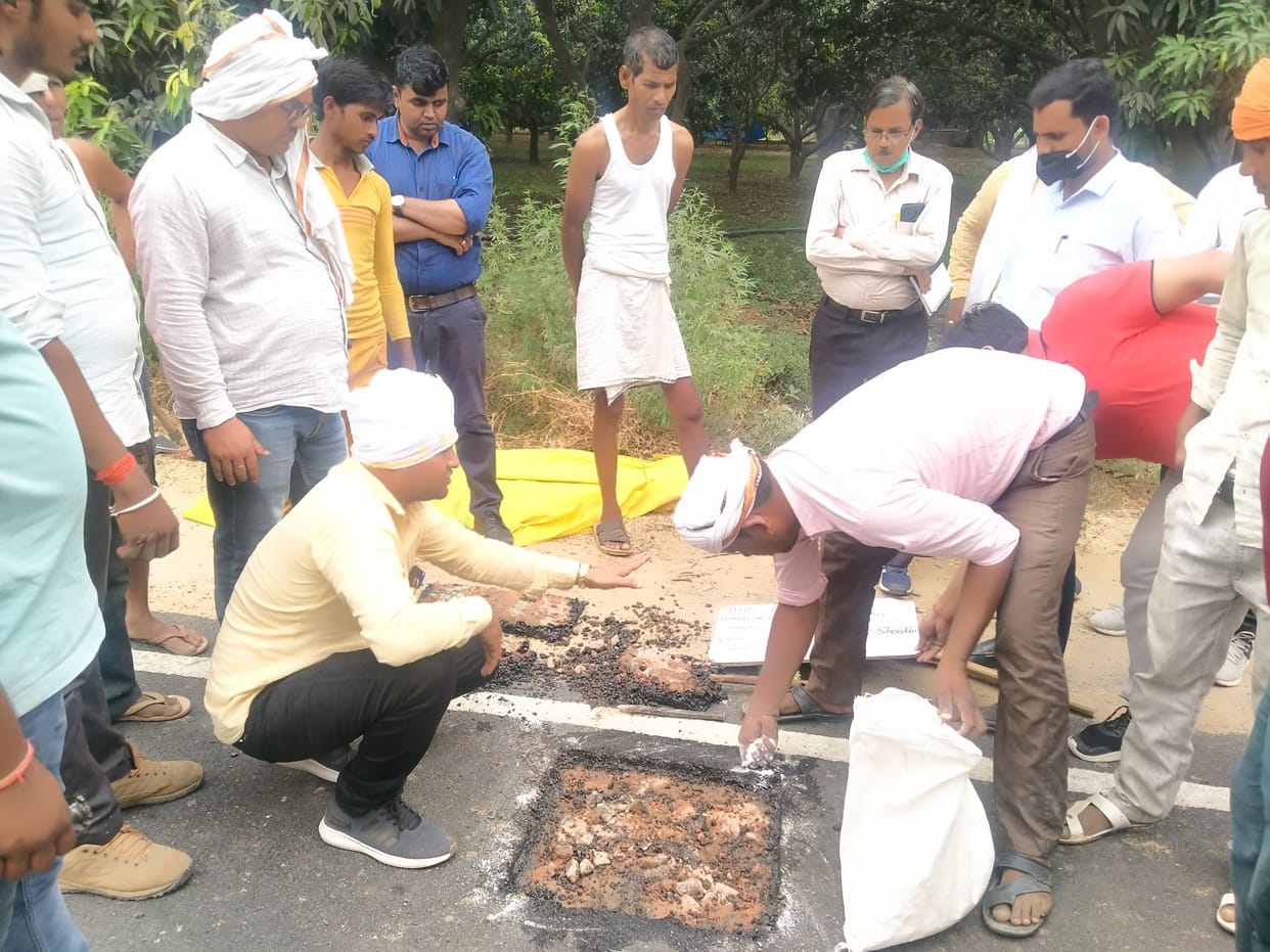 farrukhabad news,sansad,dhandhli,sadak