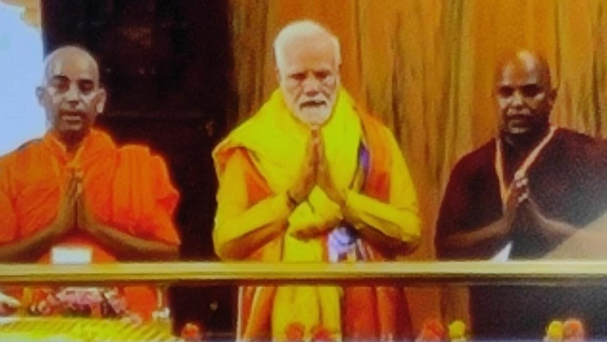 PM Modi visit kushinagar in Mahaparinirvana temple on Buddha Purnima
